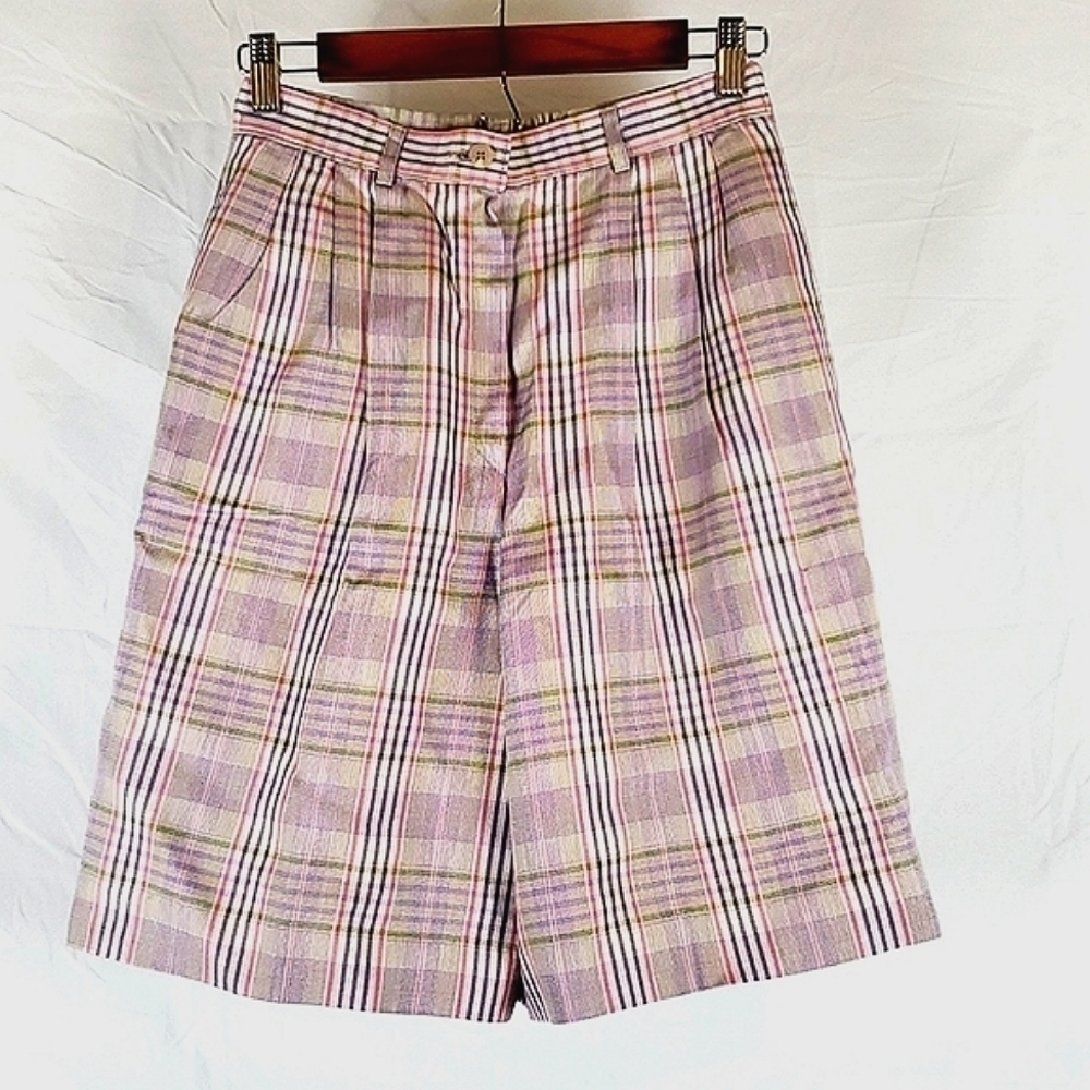 Vintage Pendleton Plaid Trouser Shorts‎
